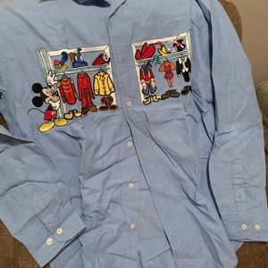Mickey Mouse button down shirt
